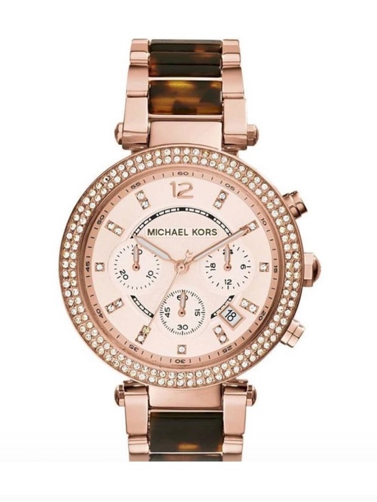 Michael Kors Accessories - Michael Kors Rose Gold and Tortoise Shell Women's Watch